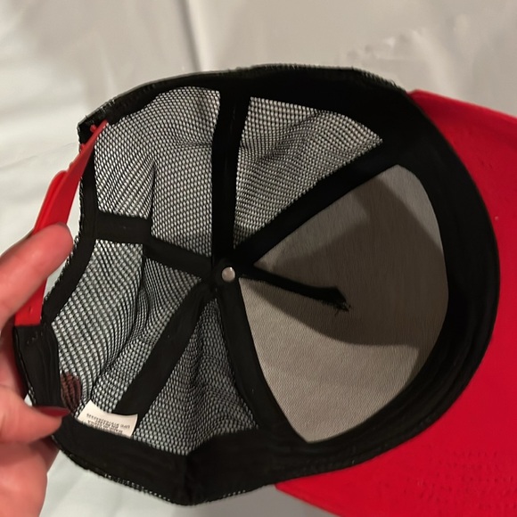 Bah Humbug red green black Christmas CAP black mesh trucker,  HAT  adjustable OS - Picture 5 of 7